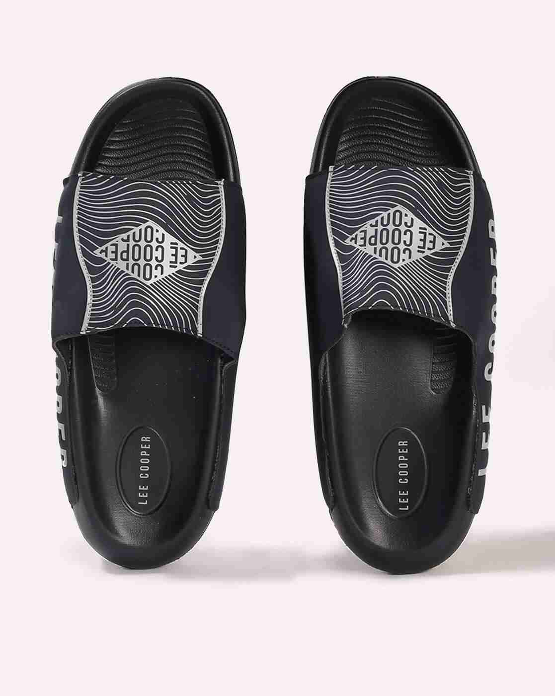 Men Logo Print Open-Toe Slides
