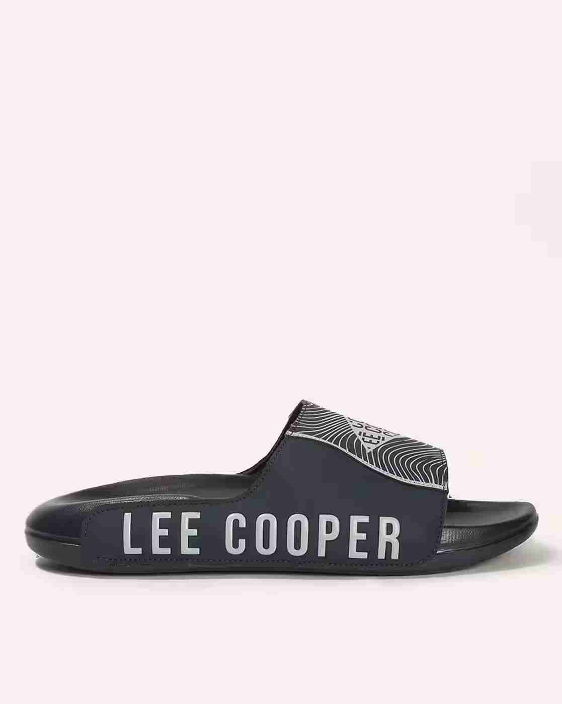 Lee Cooper | Men Logo Print Open-Toe Slides|1