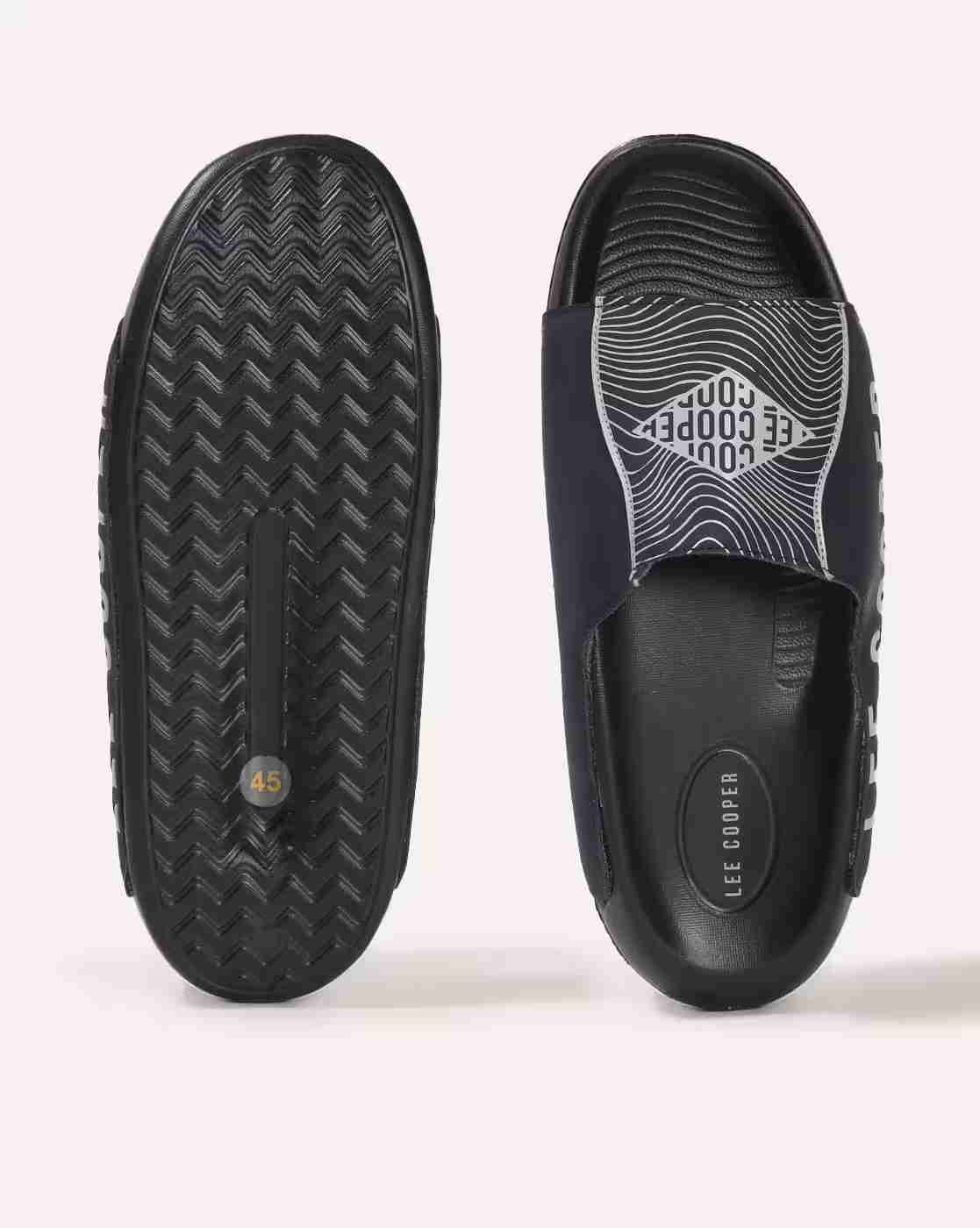 Lee Cooper | Men Logo Print Open-Toe Slides|2