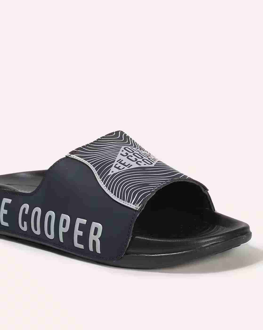 Lee Cooper | Men Logo Print Open-Toe Slides|4