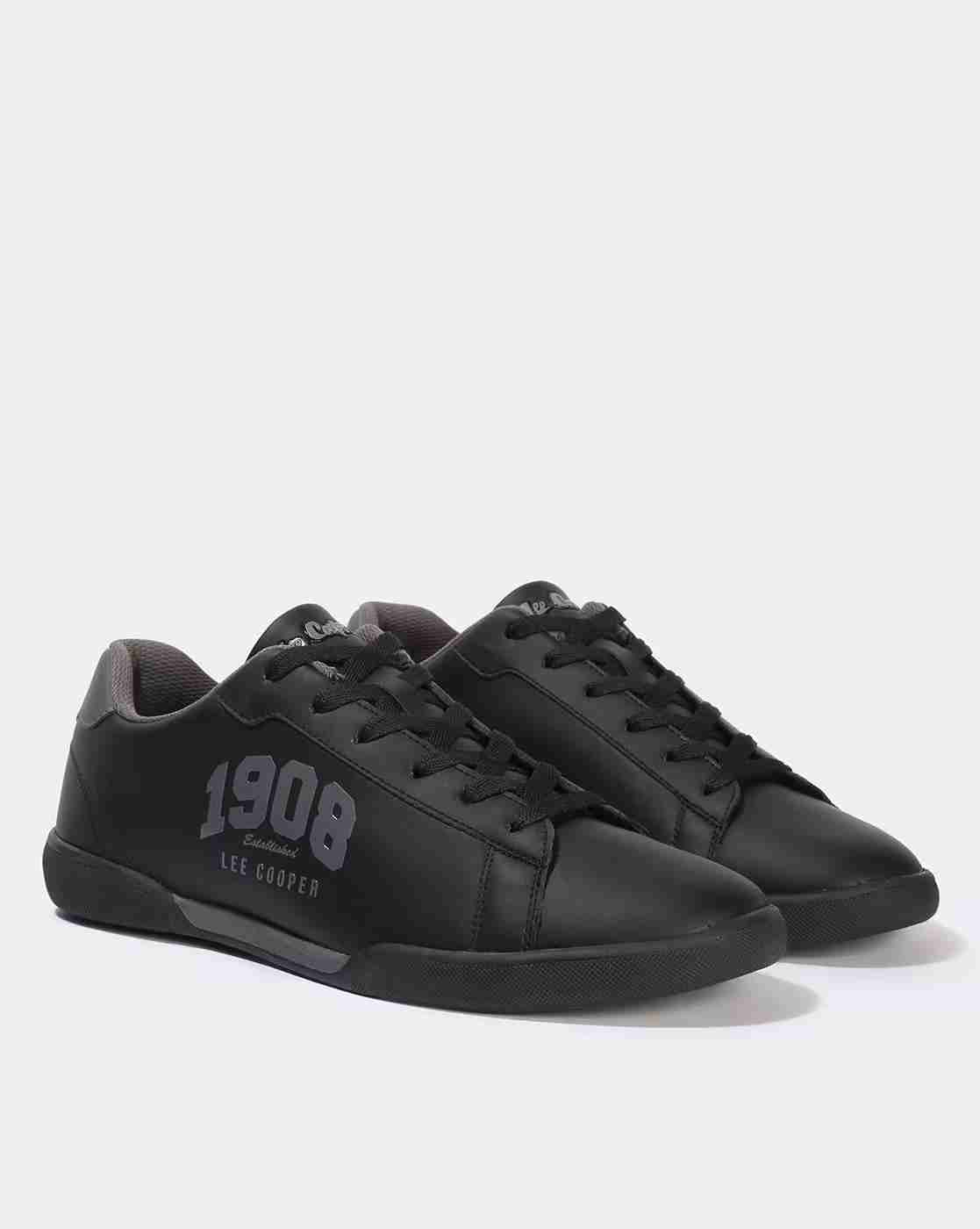 Lee Cooper | Men Brand Print Lace-Up Sneakers|1