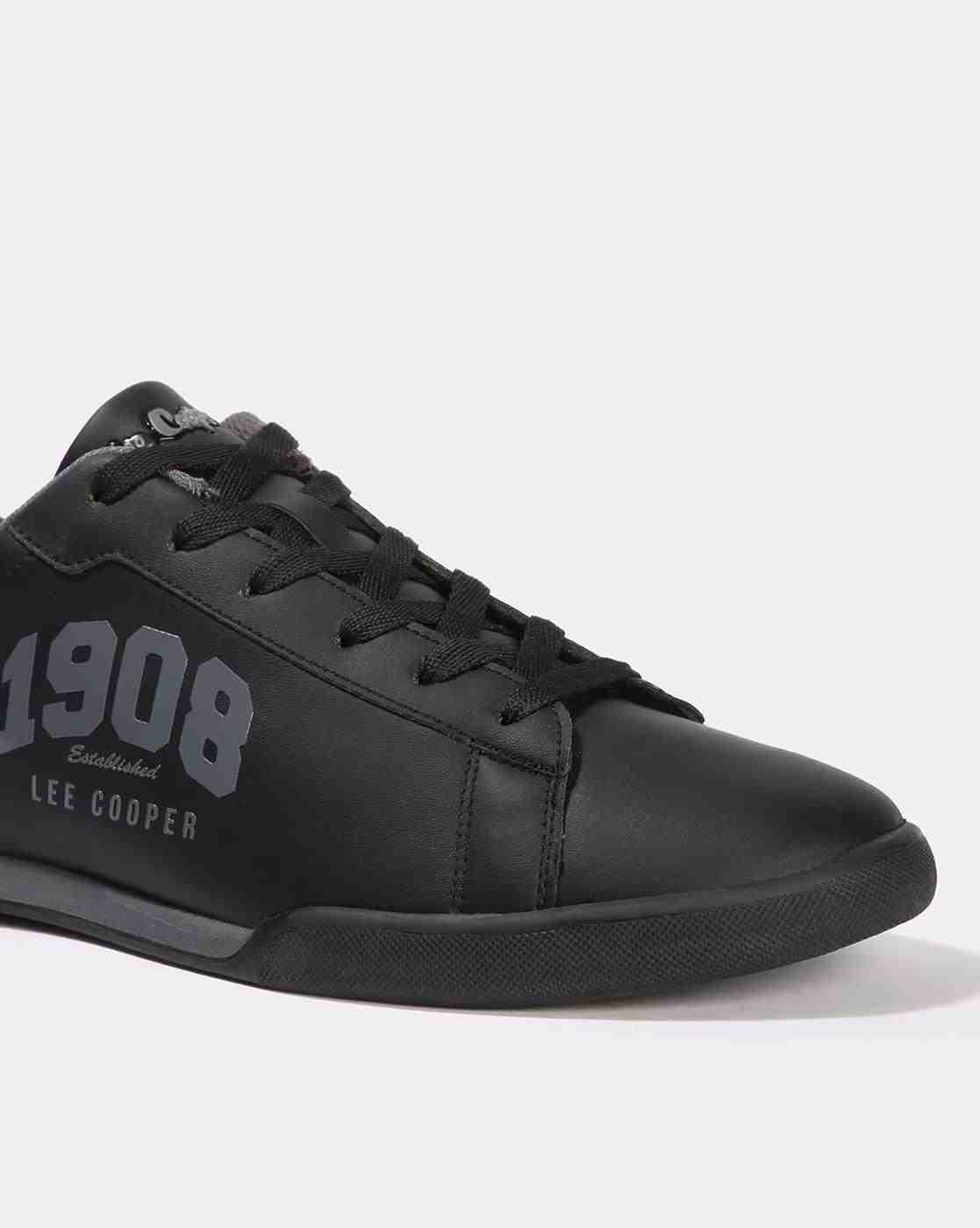 Lee Cooper | Men Brand Print Lace-Up Sneakers|4