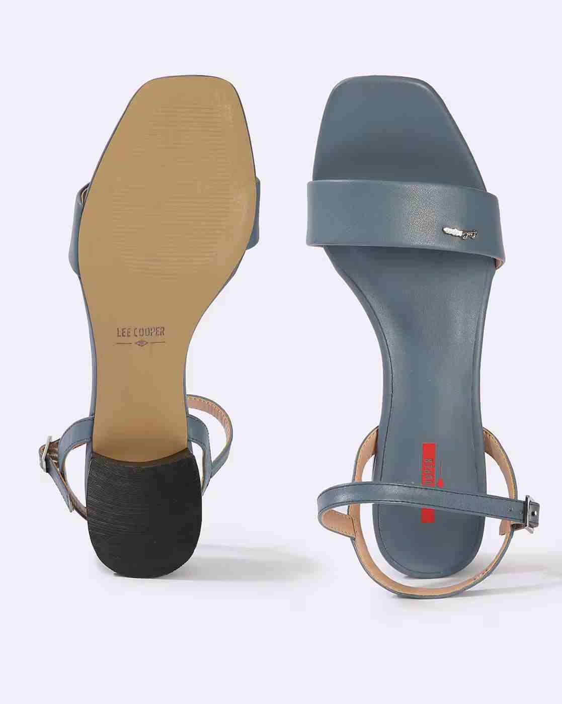 Lee Cooper | Women Chunky-Heeled Sandals with Buckle Closure|2