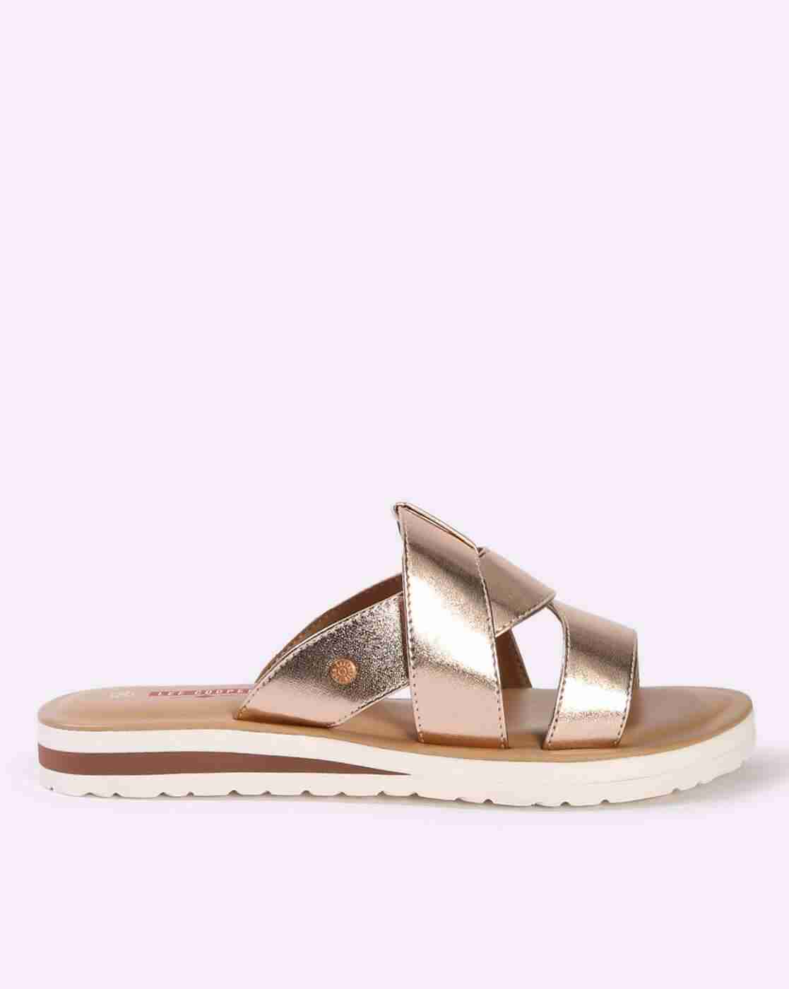 Women Criss-Cross Strappy Flat-Sandals