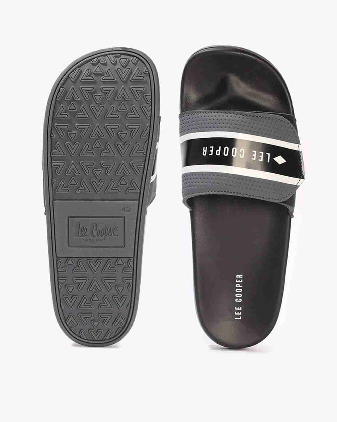Lee Cooper | Men Logo Print Slip-On Slides|2