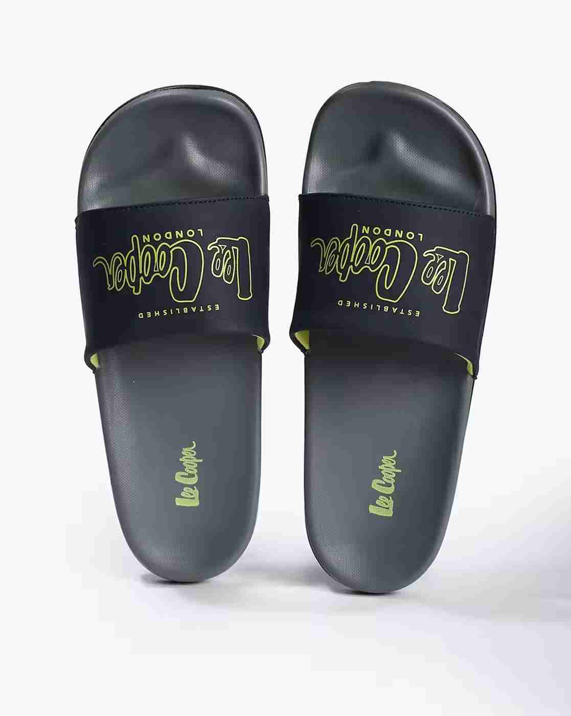 Lee Cooper | Men Brand Print Open-Toe Slides|0