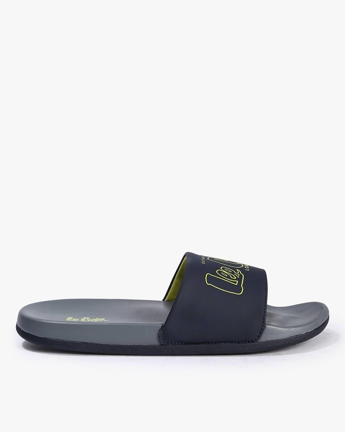 Lee Cooper | Men Brand Print Open-Toe Slides|1