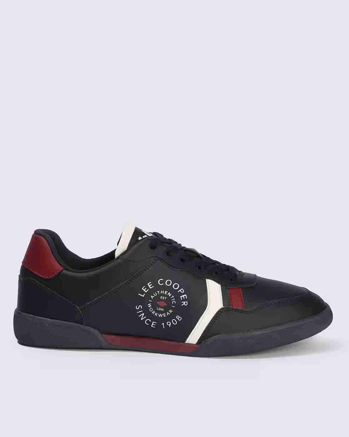Lee Cooper | Men Brand Print Lace-Up Sneakers|0