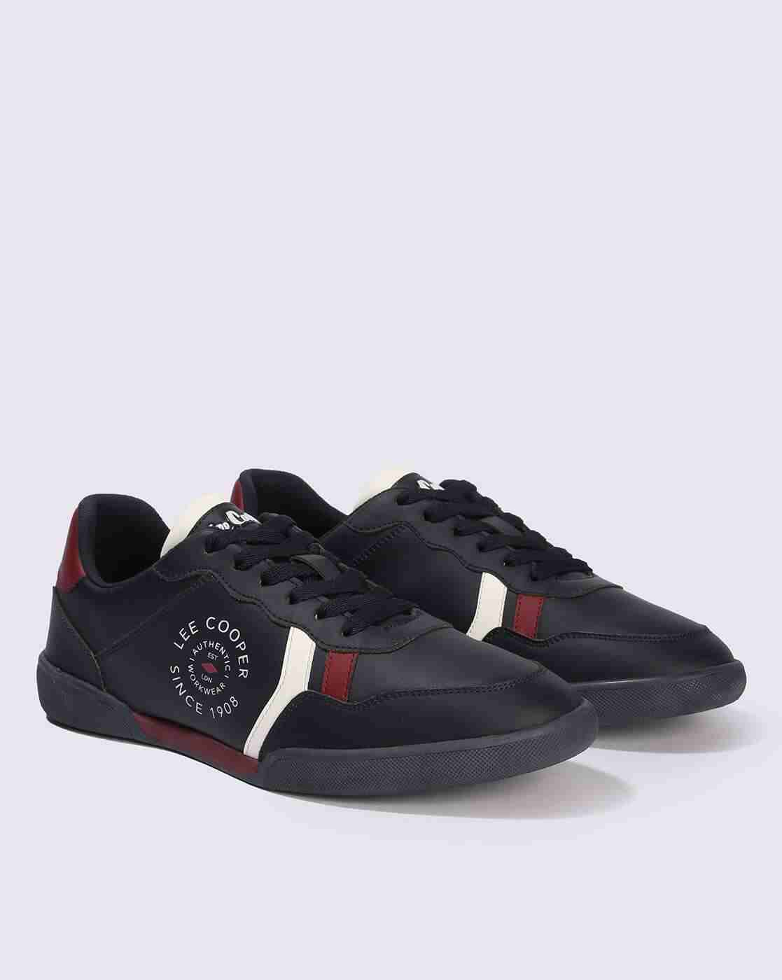 Lee Cooper | Men Brand Print Lace-Up Sneakers|1