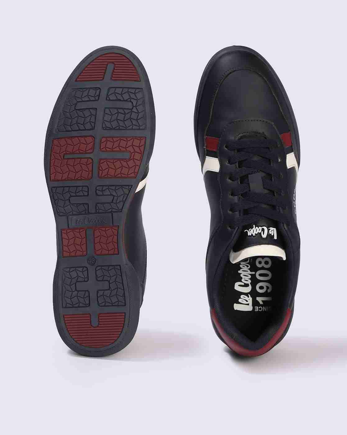 Lee Cooper | Men Brand Print Lace-Up Sneakers|2