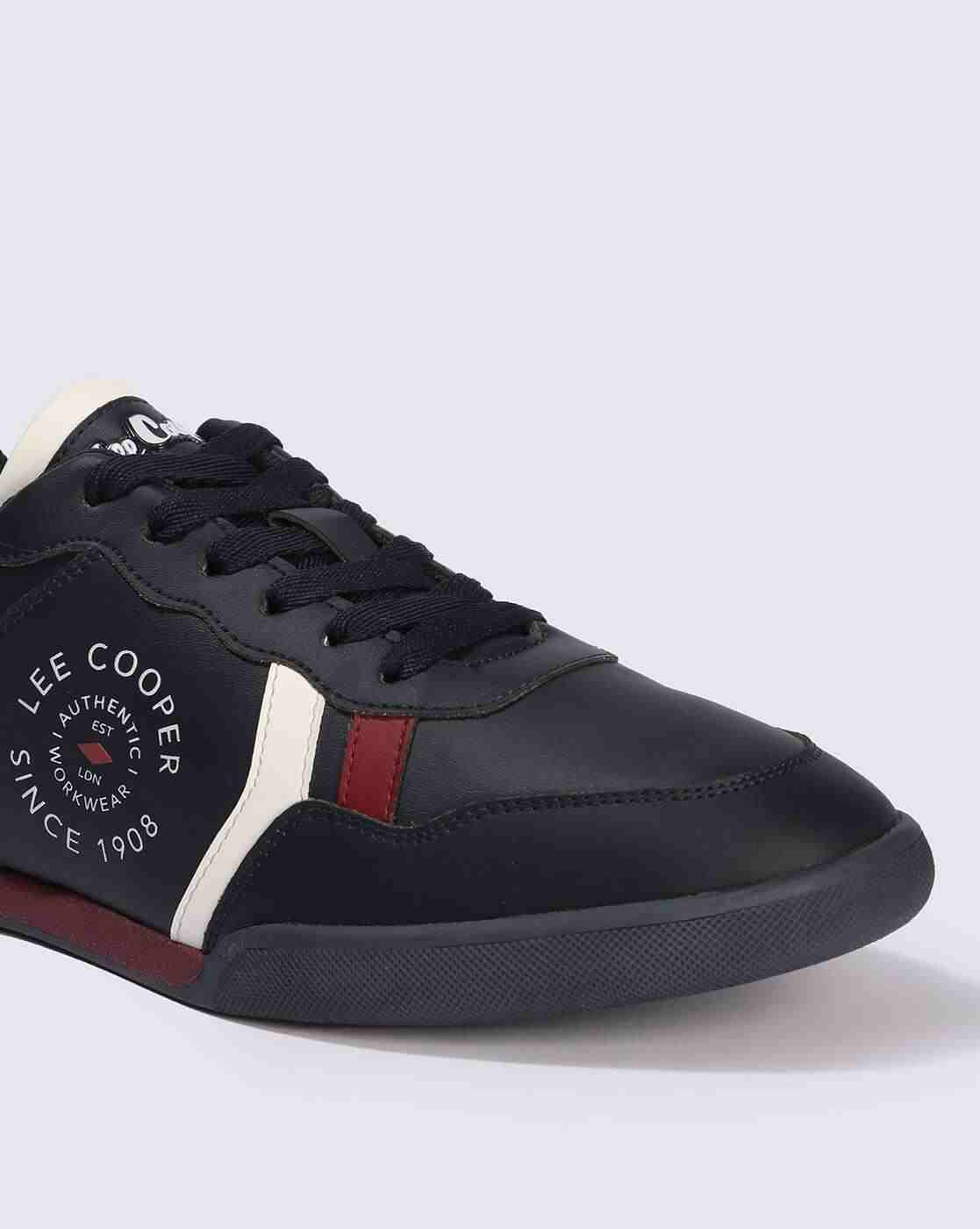 Lee Cooper | Men Brand Print Lace-Up Sneakers|4