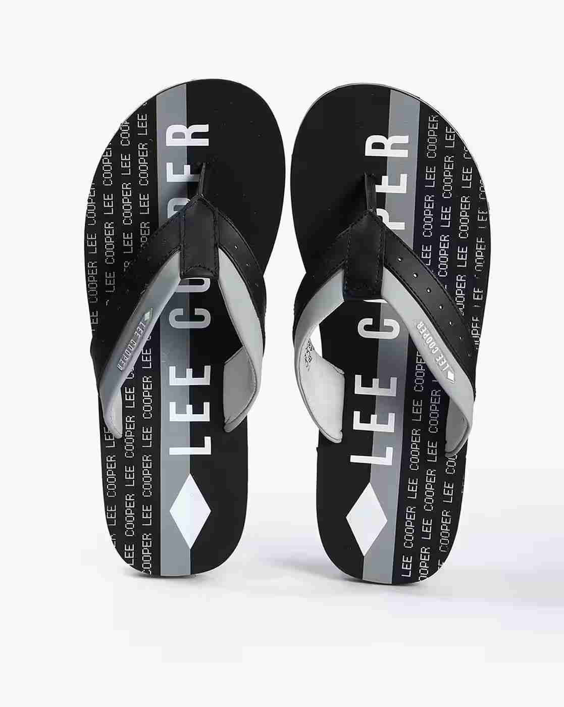Lee Cooper | Men Brand Print Thong-Strap Flip-Flops|0