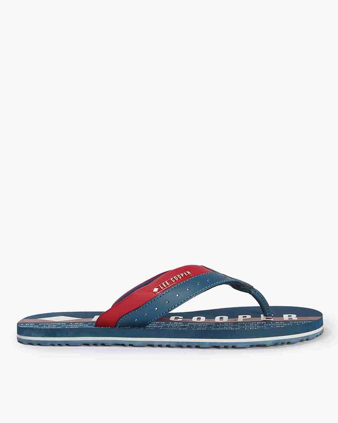 Lee Cooper | Men Thong-Strap Flip-Flops with Printed Footbed|1