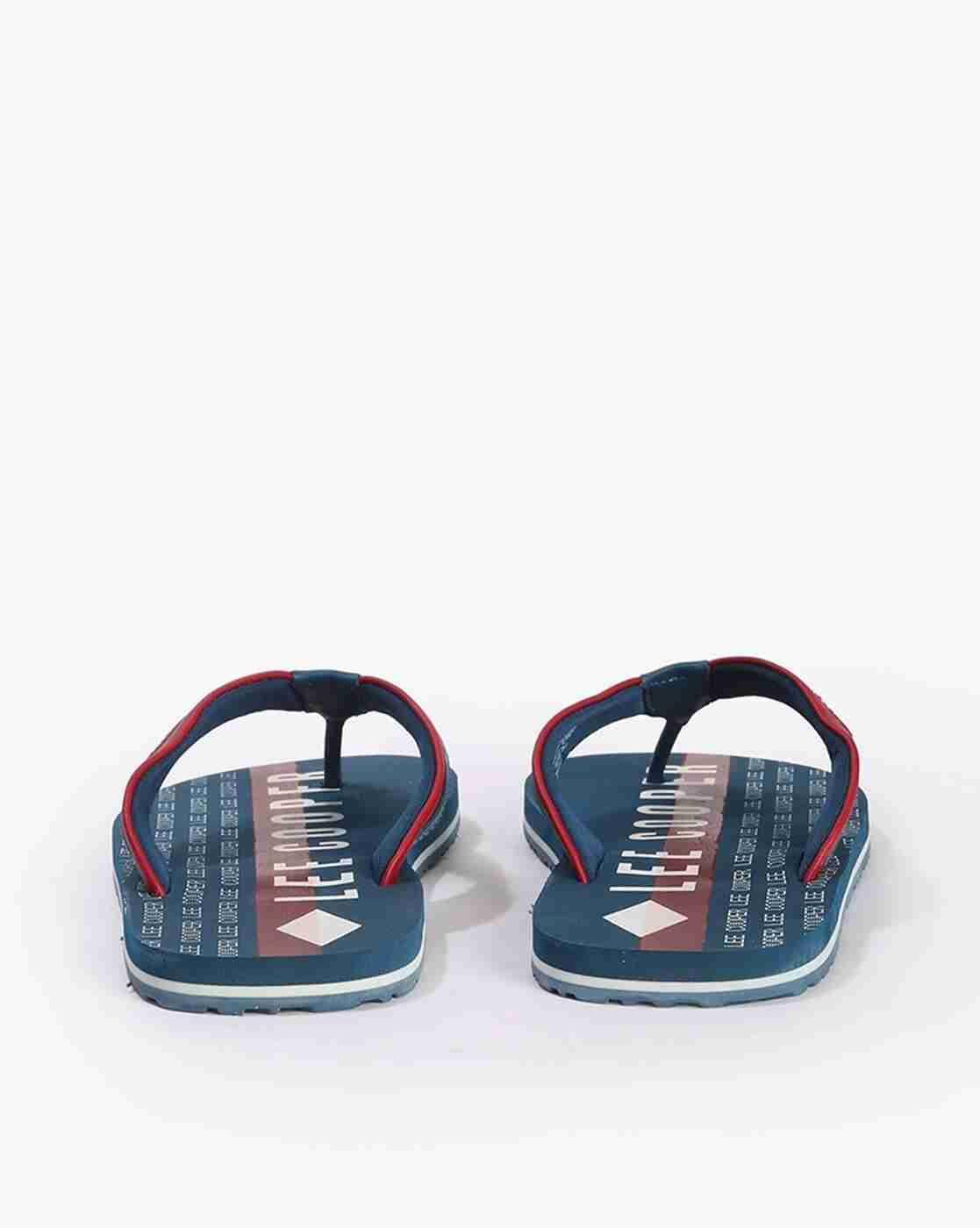 Lee Cooper | Men Thong-Strap Flip-Flops with Printed Footbed|3