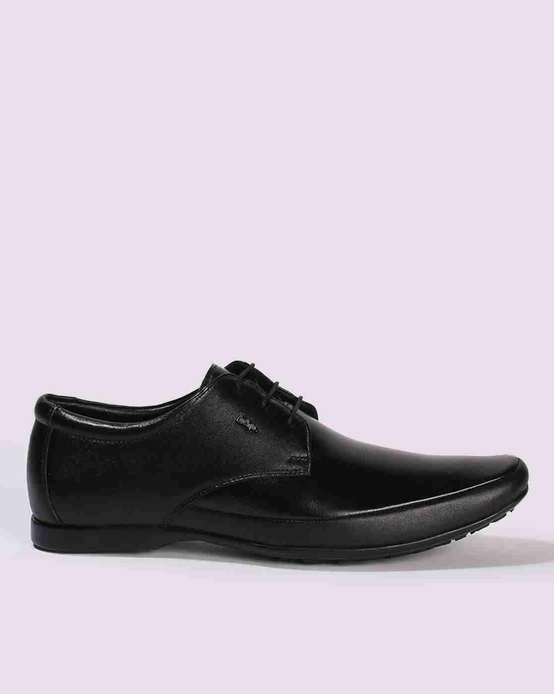 Men Leather Lace-Up Derby Formal Shoes