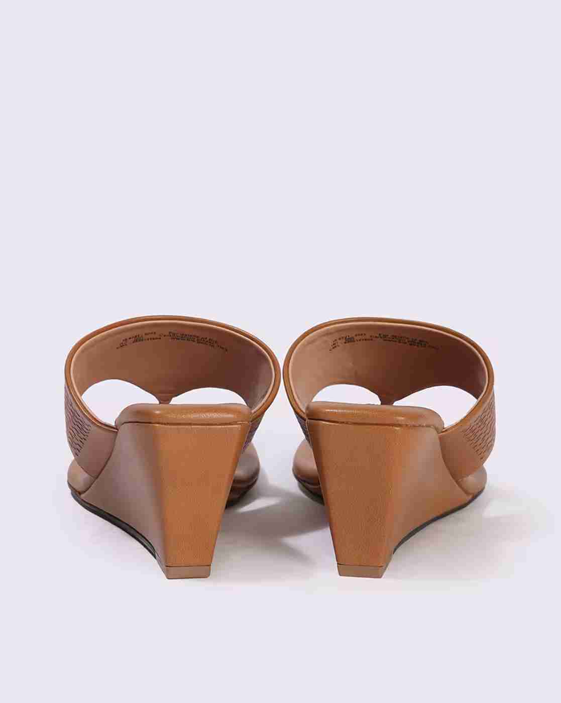 Lee Cooper | Women Thong-Strap Wedges with Cutwork|3