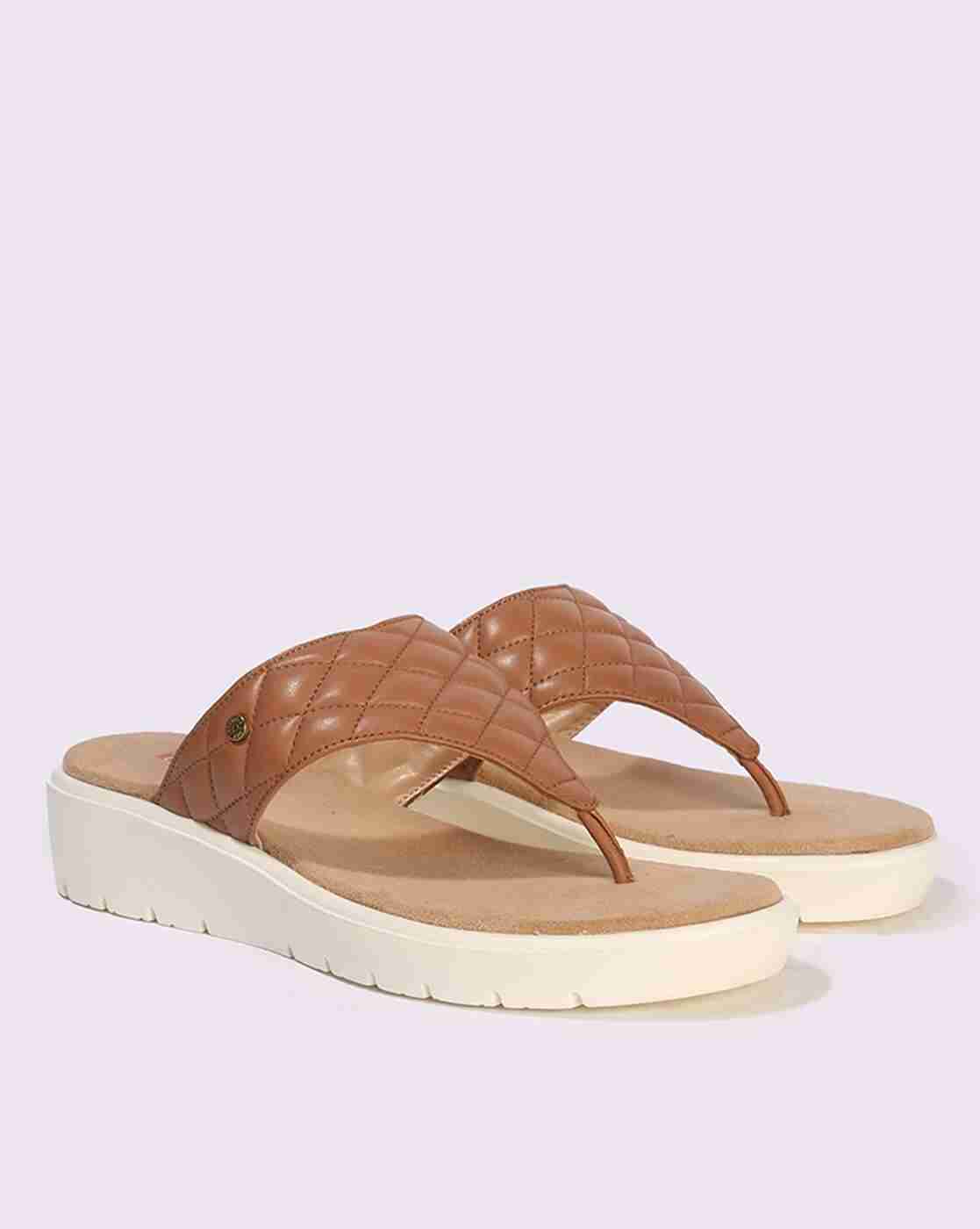 Lee Cooper | Women Quilted T-Strap Sandals|0