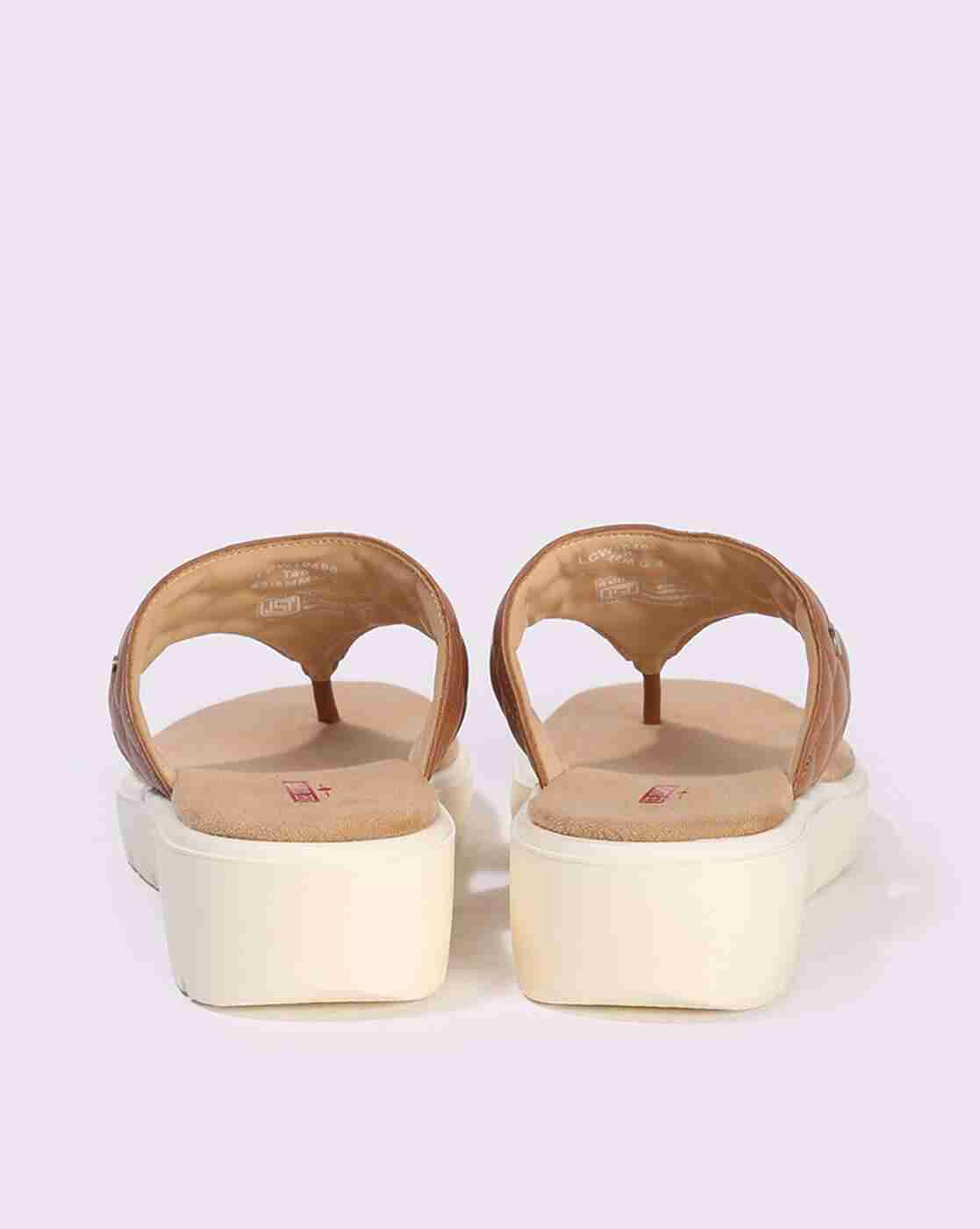 Lee Cooper | Women Quilted T-Strap Sandals|3