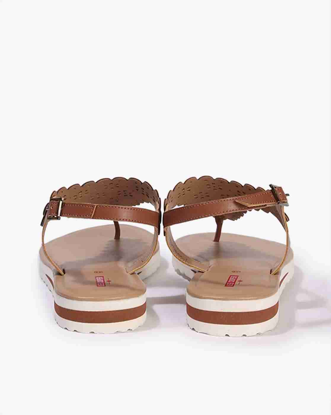 Lee Cooper | Women Floral Cutout Sling-Back Flat Sandals|3