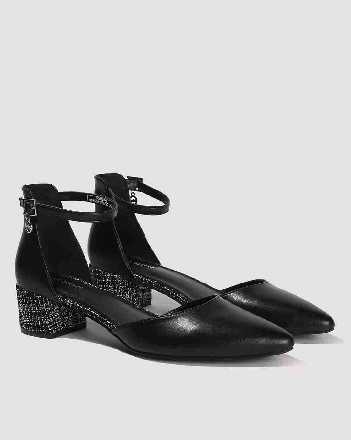Lee Cooper | Women Block-Heeled Sandals with Ankle Loop Closure|0