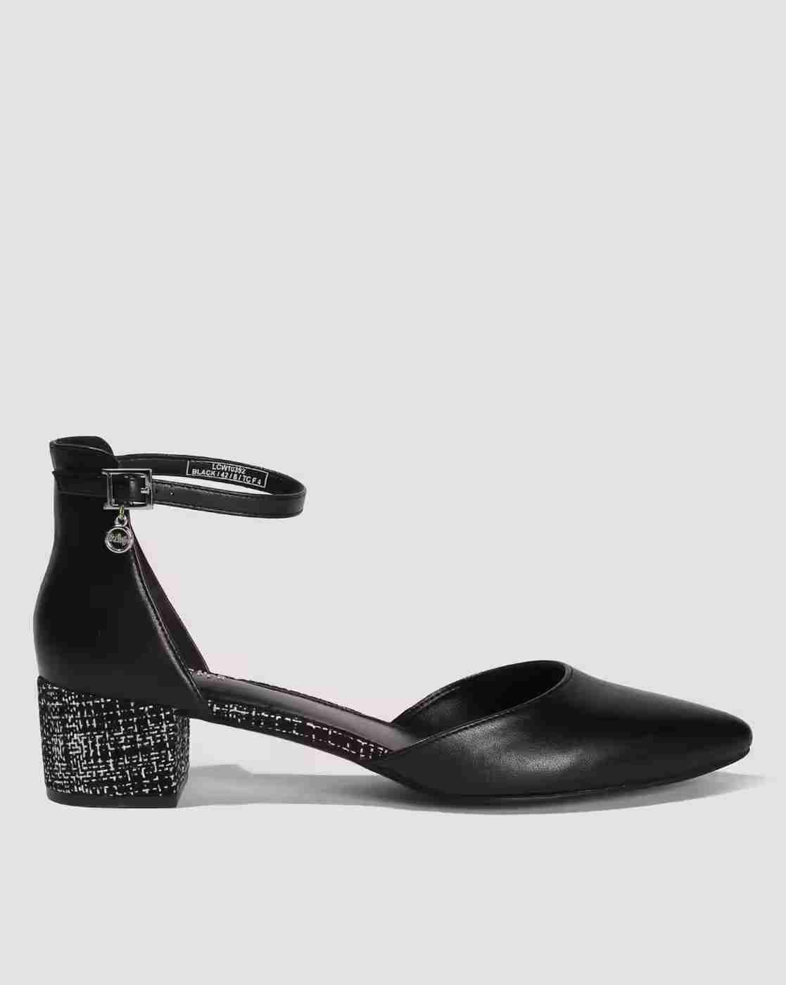 Lee Cooper | Women Block-Heeled Sandals with Ankle Loop Closure|1