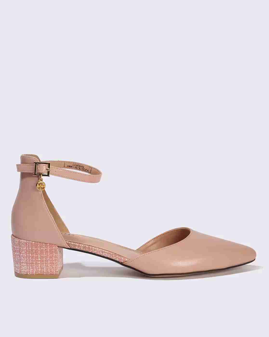 Lee Cooper | Women Block-Heeled Sandals with Ankle Loop Closure|1