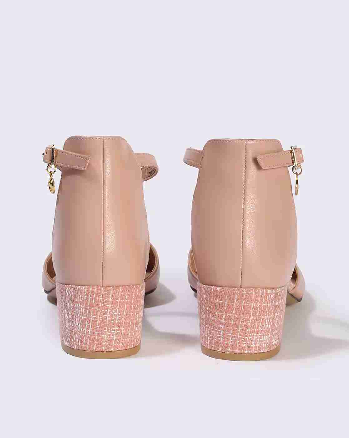 Lee Cooper | Women Block-Heeled Sandals with Ankle Loop Closure|3