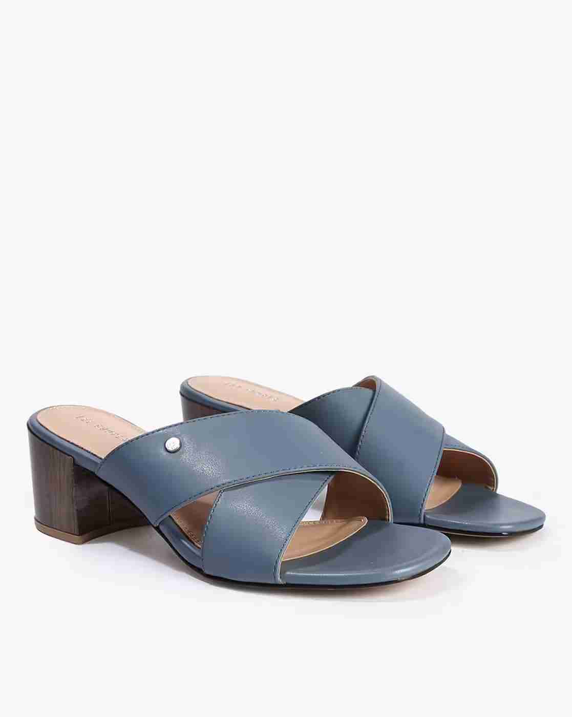 Women Criss-Cross Block-Heeled Sandals