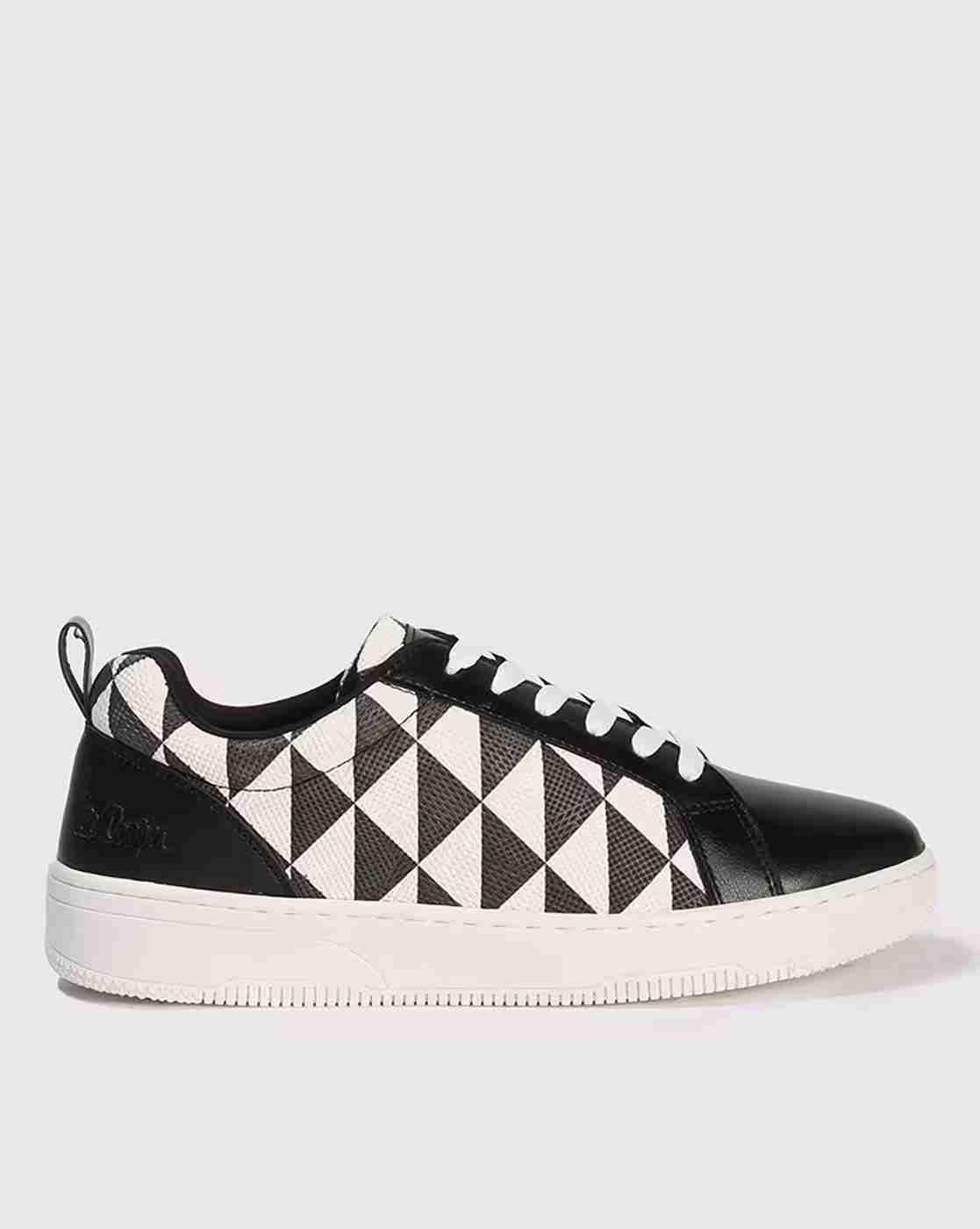Lee Cooper | Women Geometric Print Lace-Up Casual Shoes|0