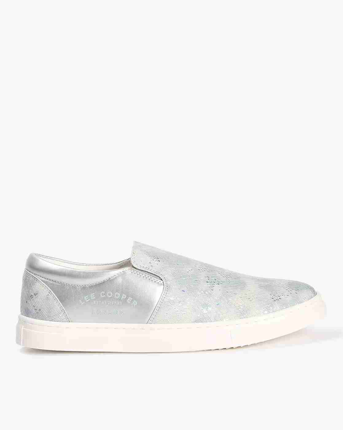 Lee Cooper | Women Reptilian Pattern Slip-On Sneakers|0