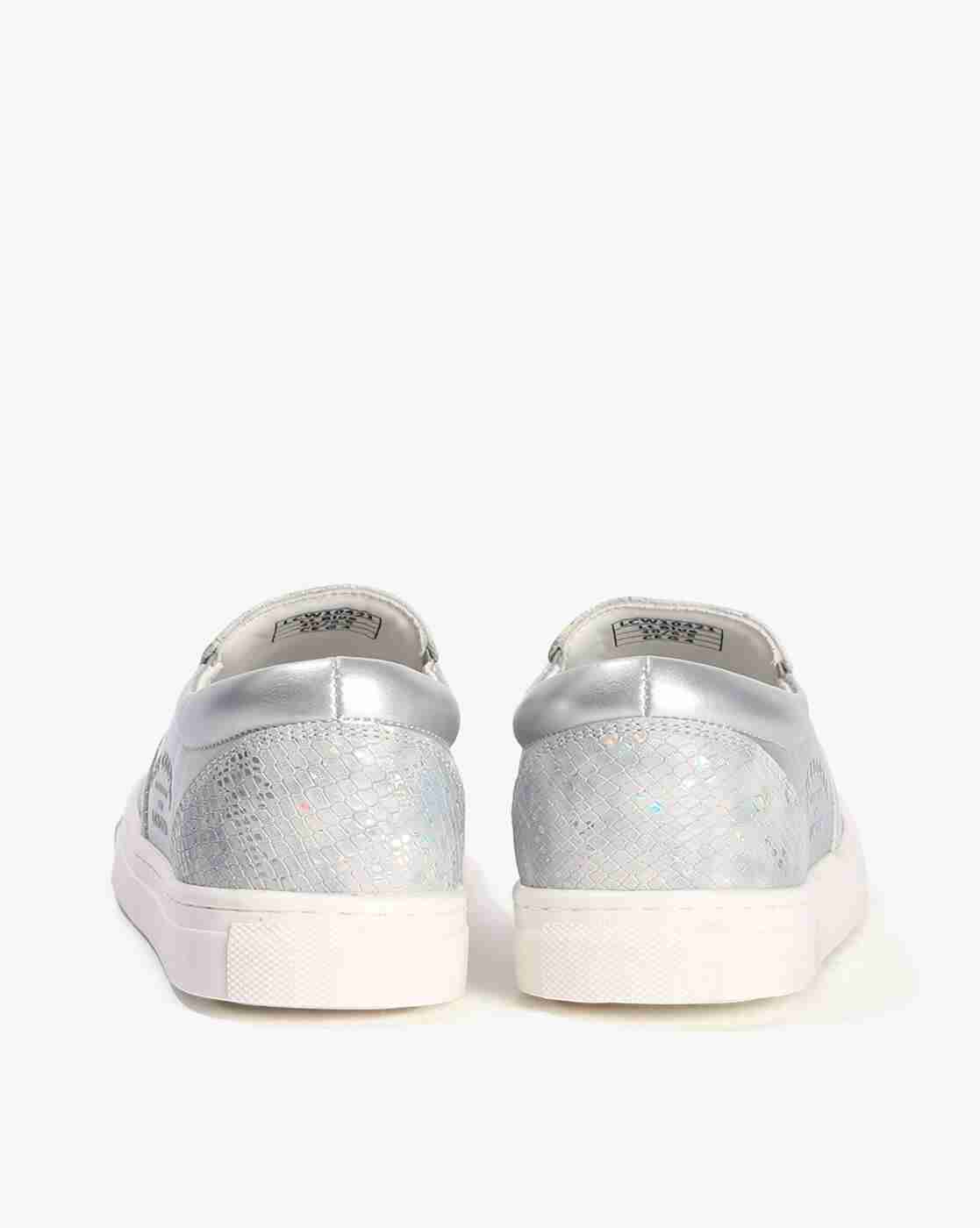 Lee Cooper | Women Reptilian Pattern Slip-On Sneakers|3