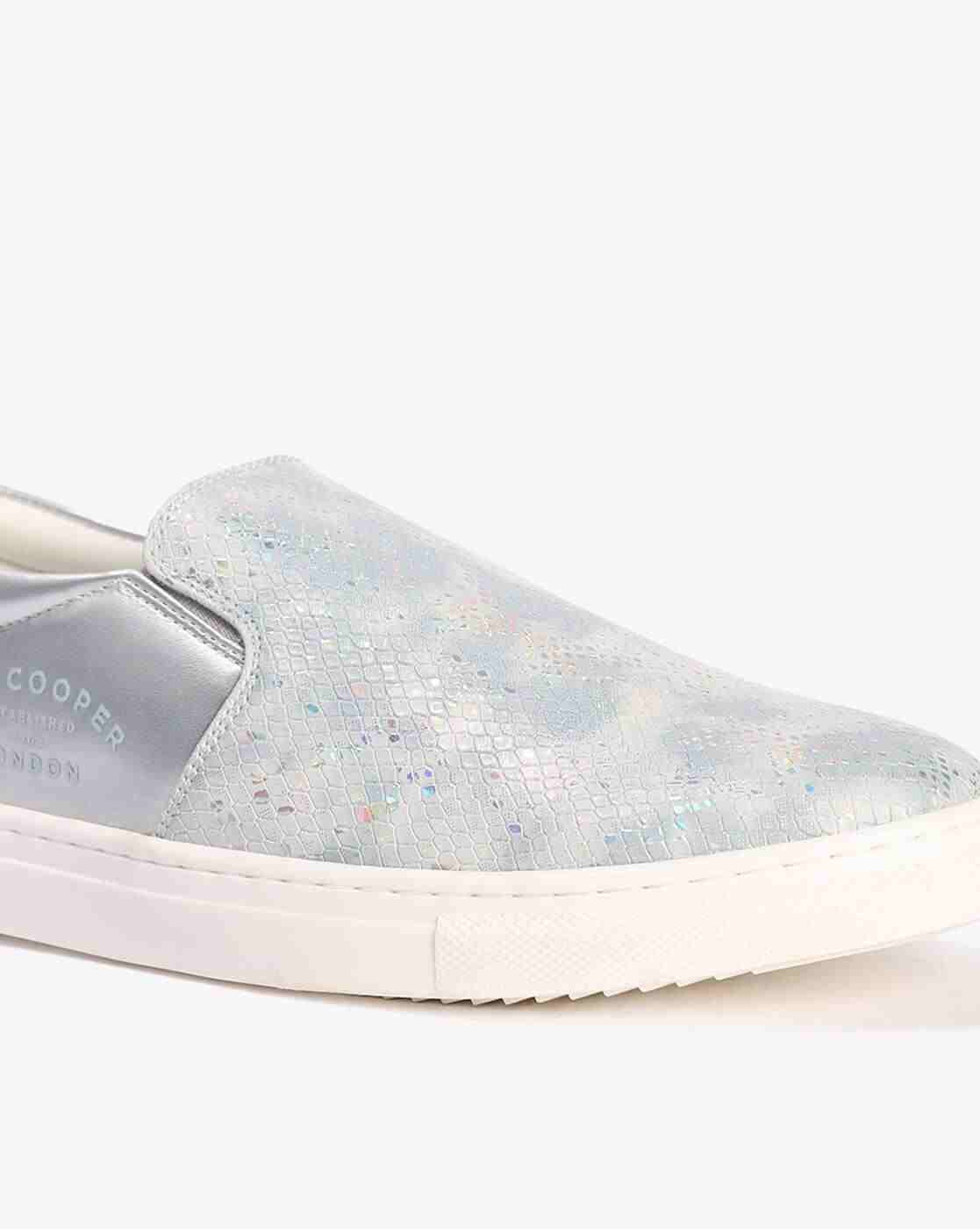 Lee Cooper | Women Reptilian Pattern Slip-On Sneakers|4