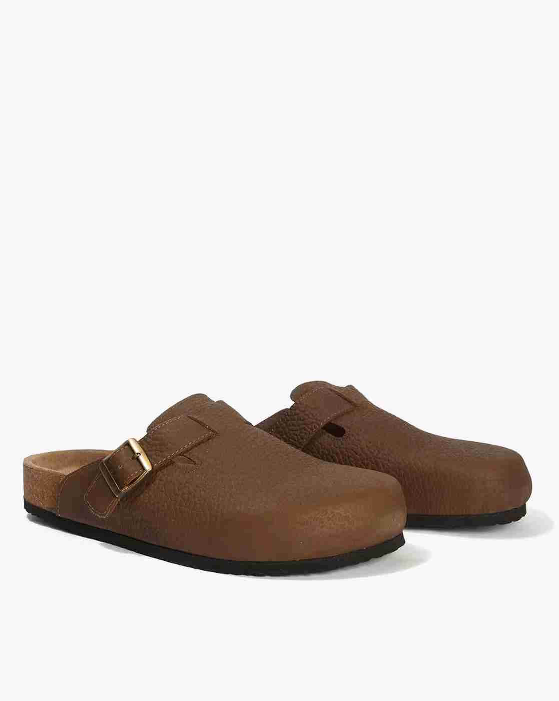 Lee Cooper | Men Patterned Leather Mules|1
