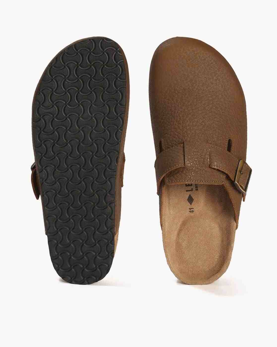 Lee Cooper | Men Patterned Leather Mules|2