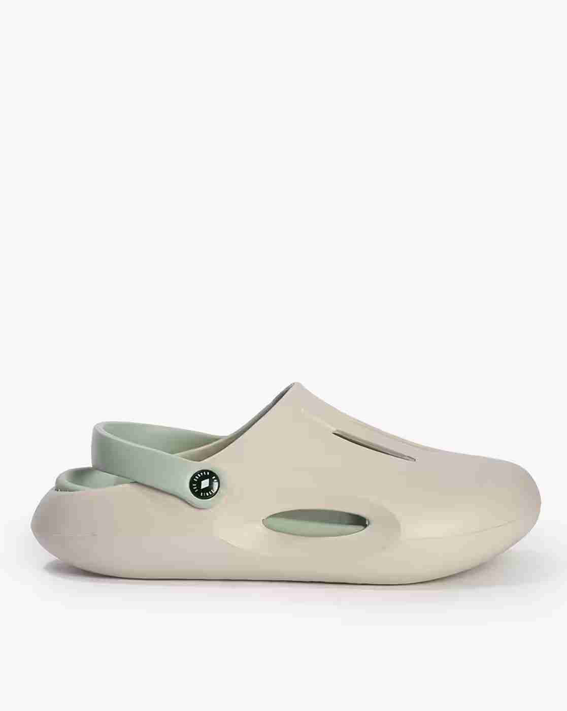 Lee Cooper | Men Laser Cut Clogs with Contrast Footbed|1