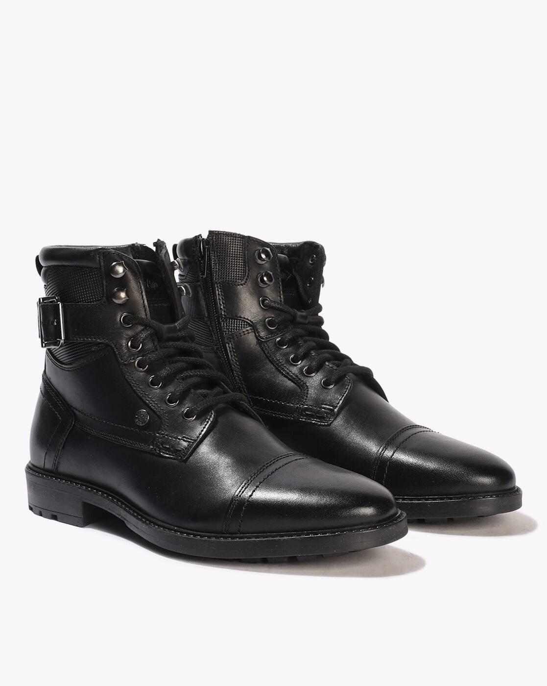 Lee Cooper | Men Lace-Up Ankle-Length Boots|1