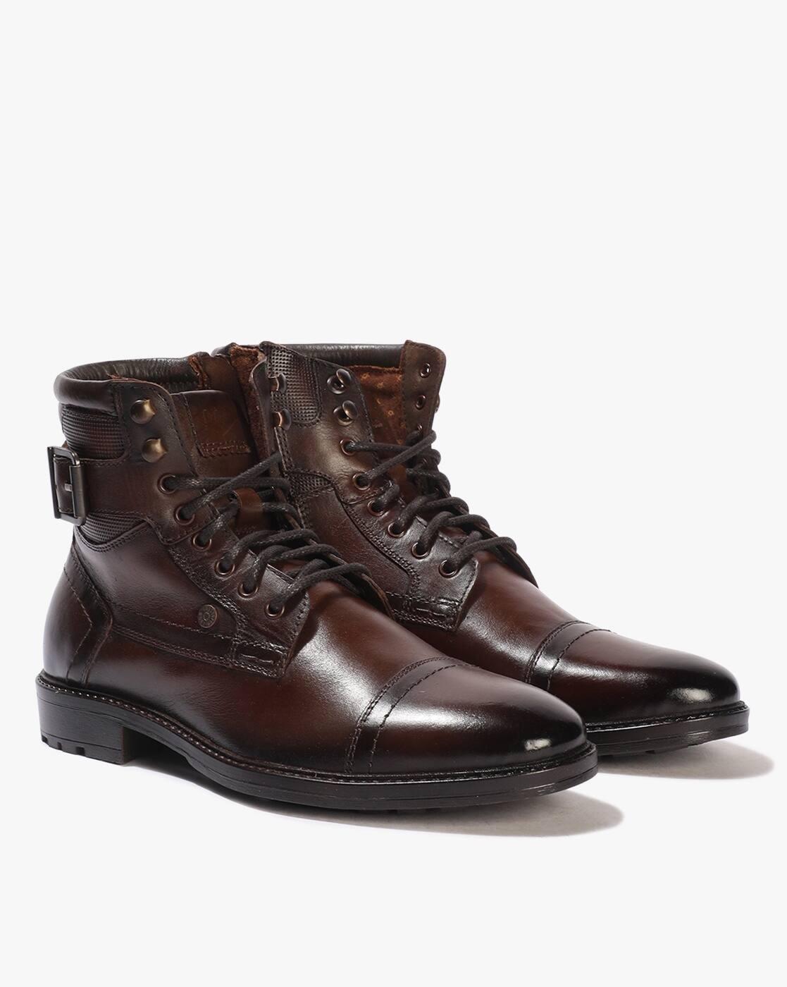 Lee Cooper | Men Lace-Up Ankle-Length Boots|1