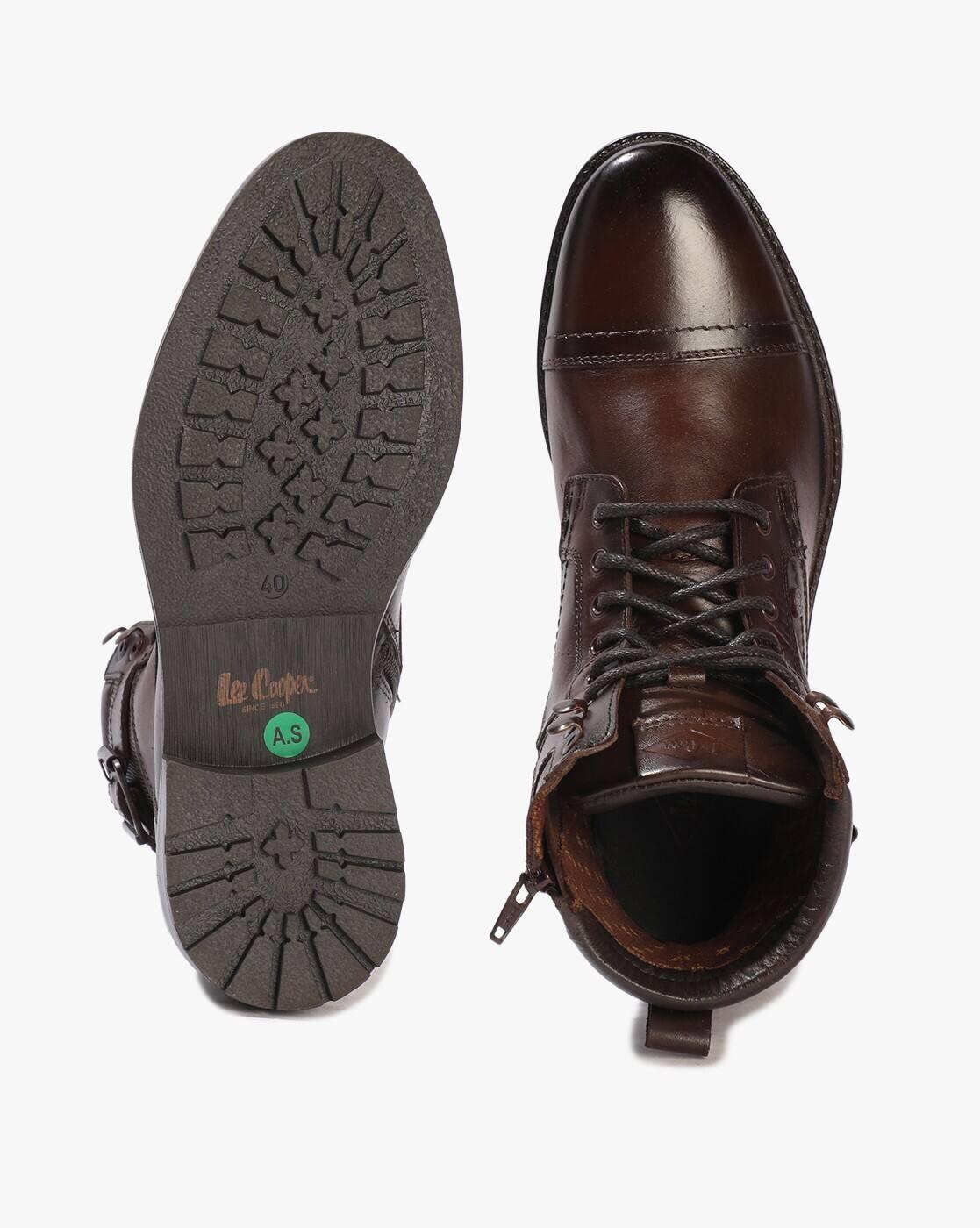 Lee Cooper | Men Lace-Up Ankle-Length Boots|2