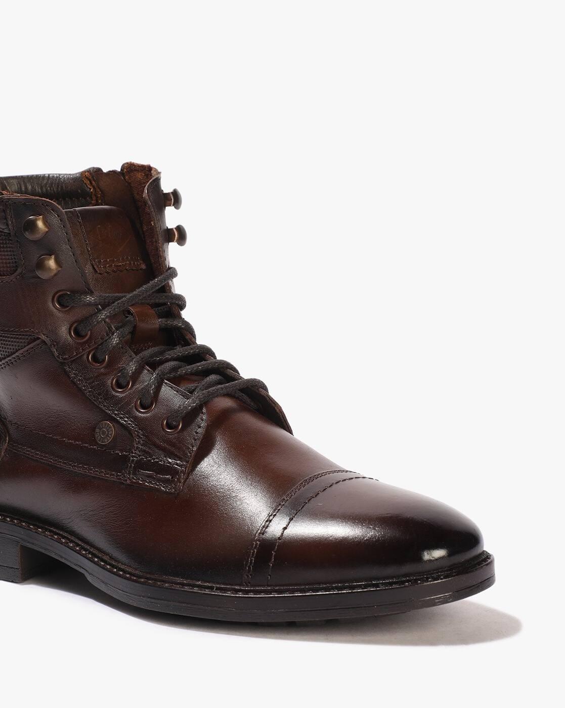 Lee Cooper | Men Lace-Up Ankle-Length Boots|4