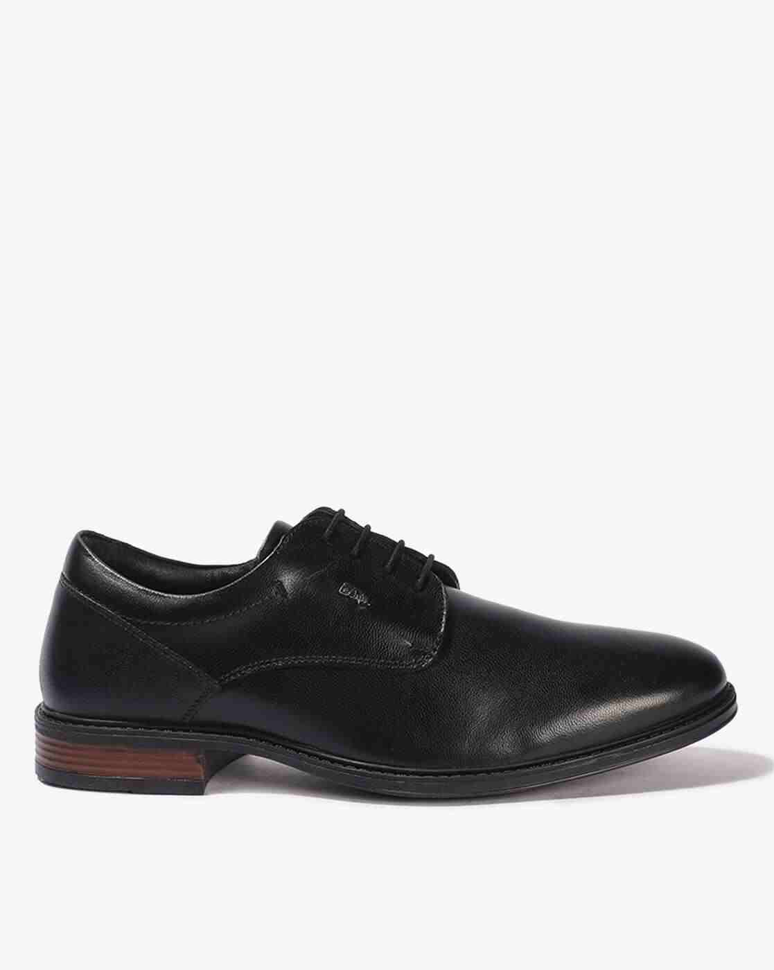 Men Almond-Toe Plain-Toe Oxfords