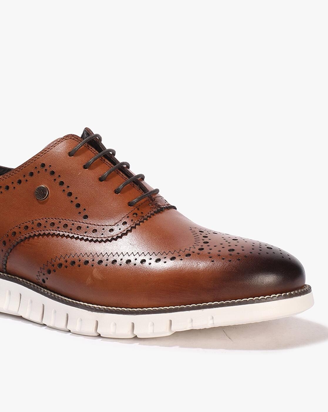 Lee Cooper | Men Leather Lace-Up Brogue Shoes|4