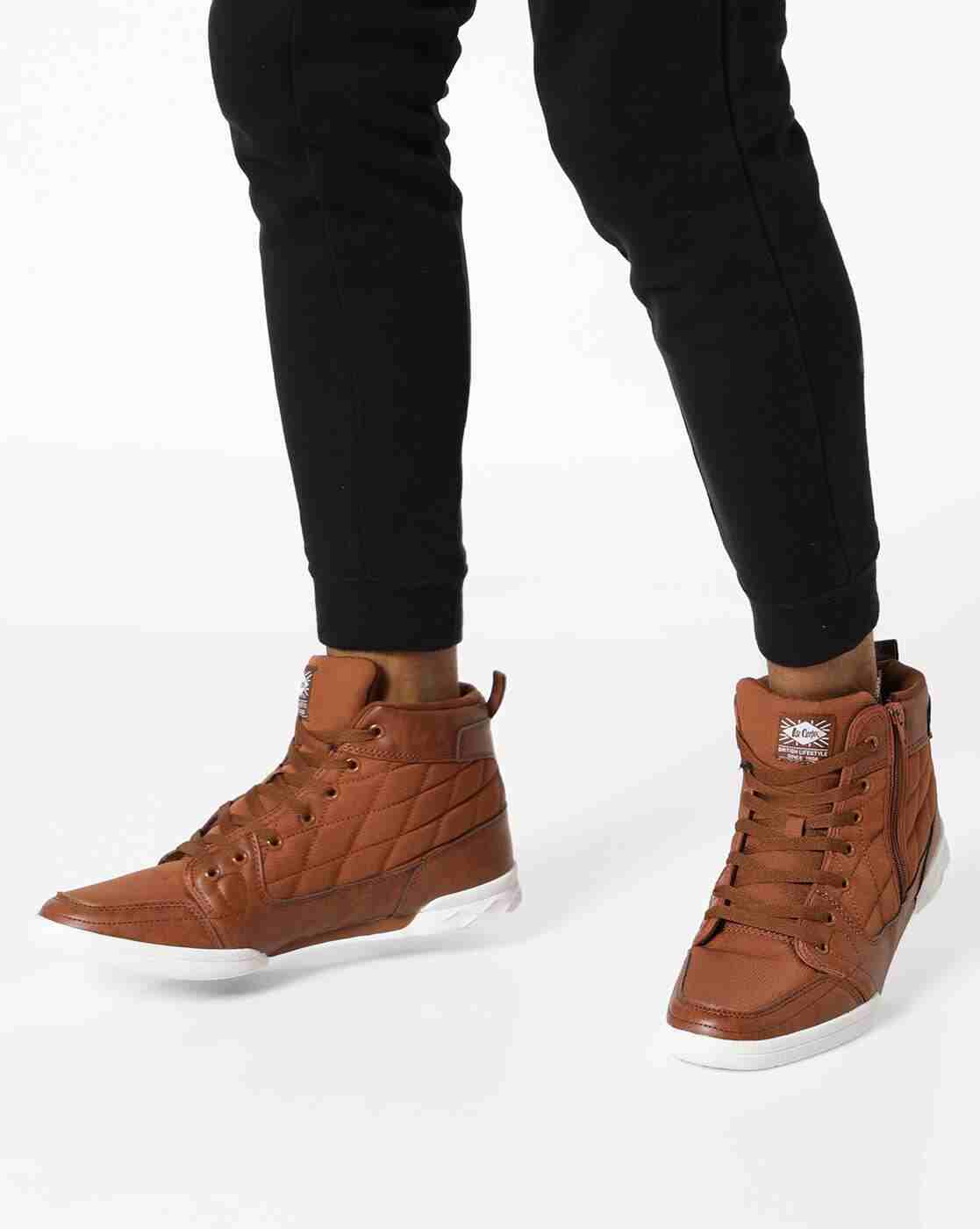 Lee Cooper | Panelled High-Top Shoes|0