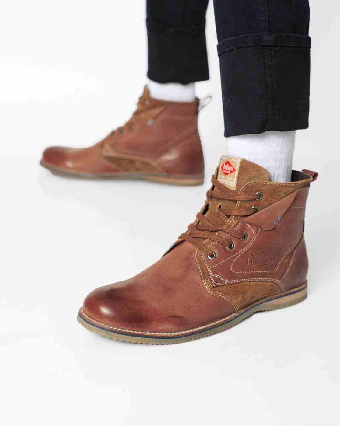 Lee Cooper | High-Top Lace-Up Boots|0