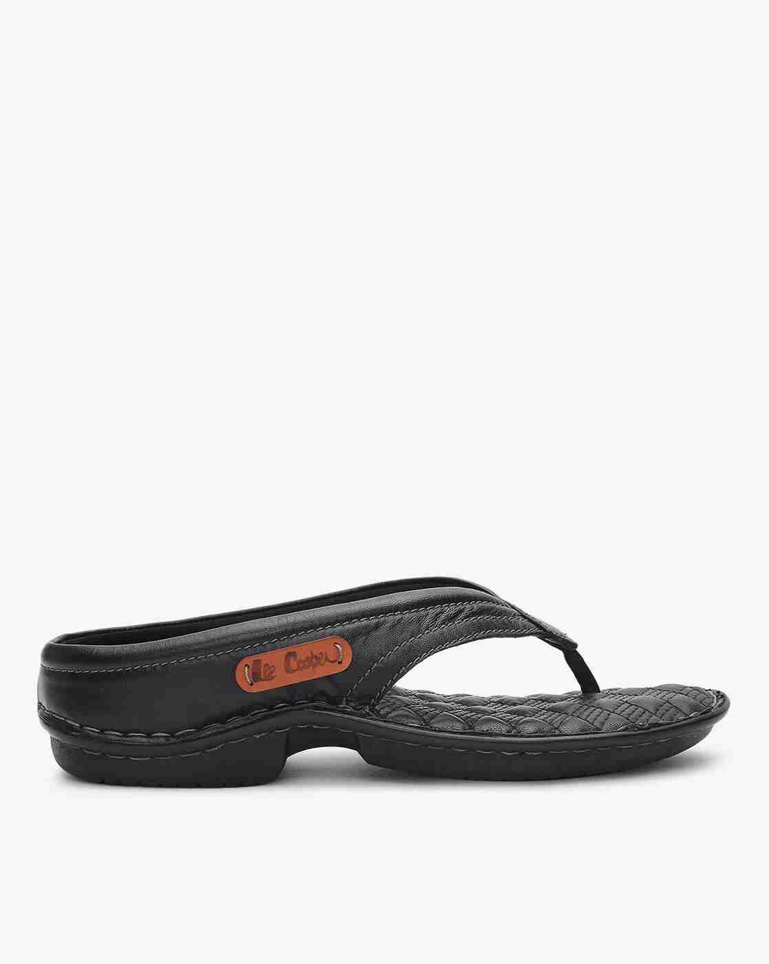 Thong-Style Leather Flip-Flops