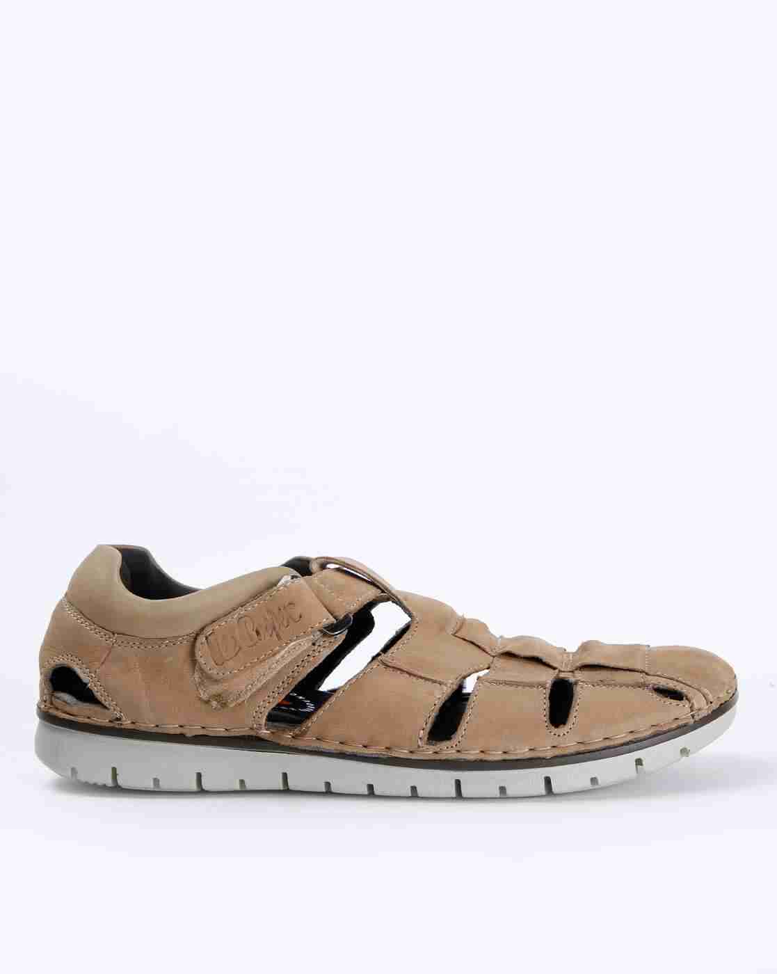Lee Cooper | Textured Multi-Strap Sandals with Velcro Closure|0