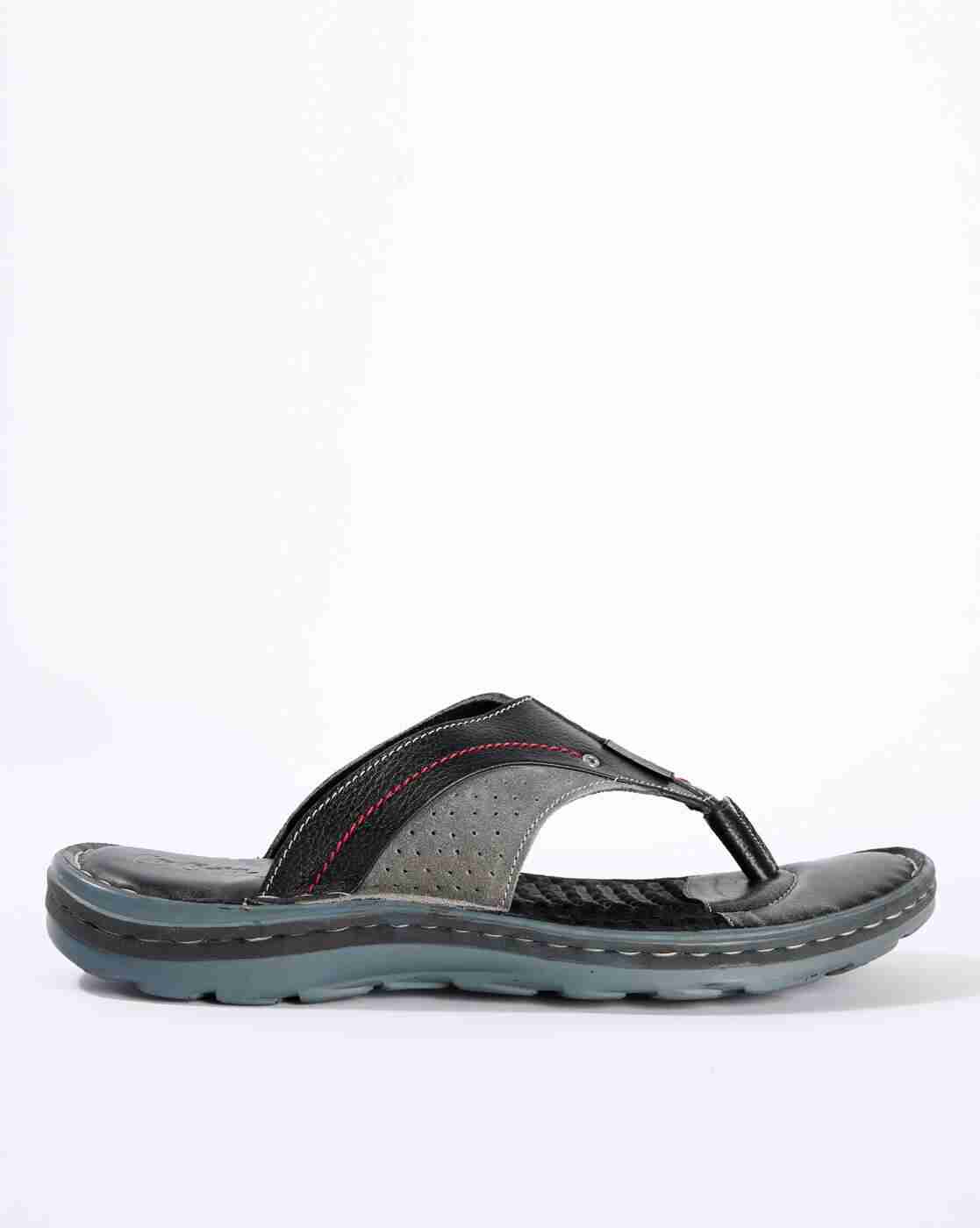 Textured Flip-Flops with Thong Strap