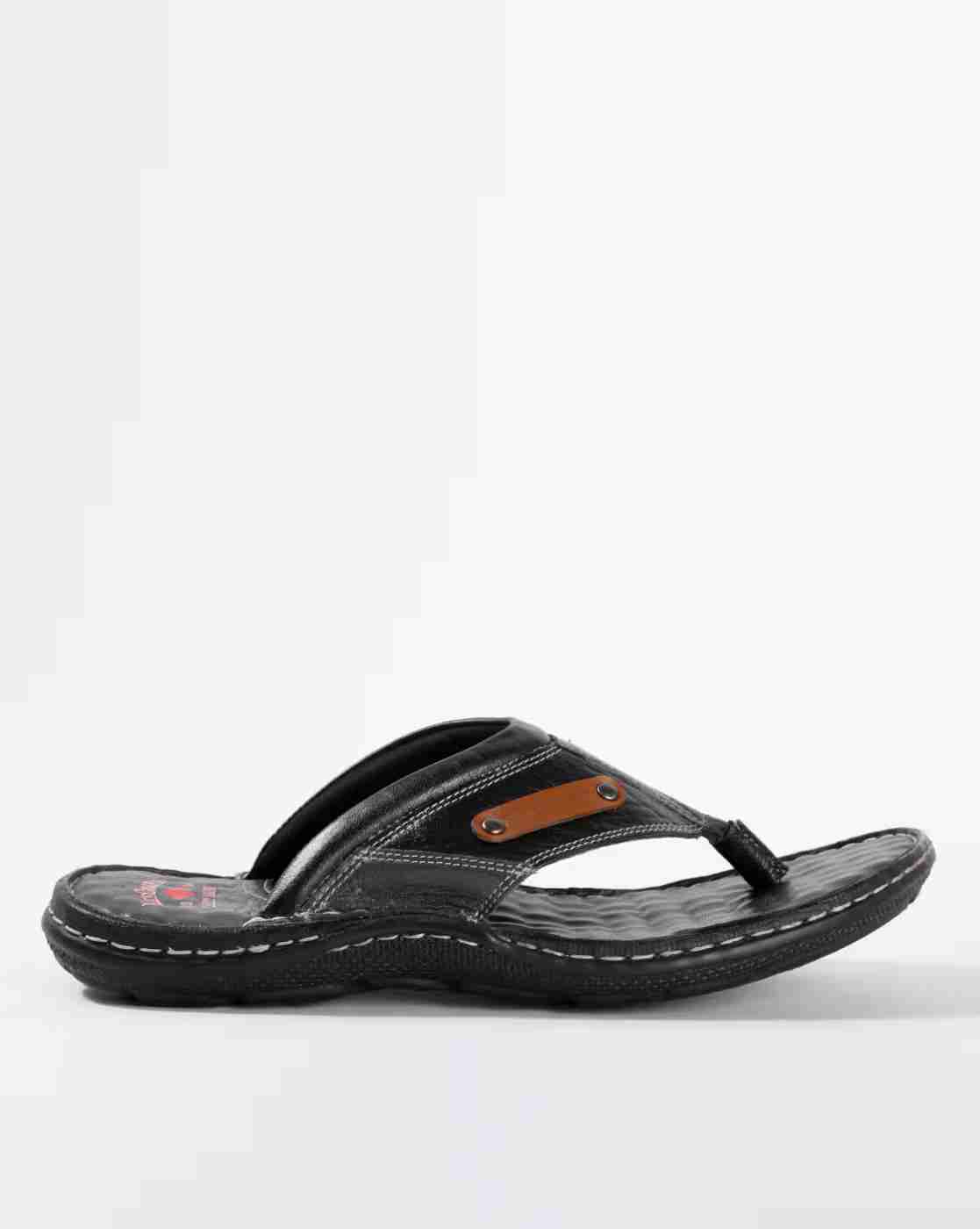 Textured Flip-Flops with Thong Strap