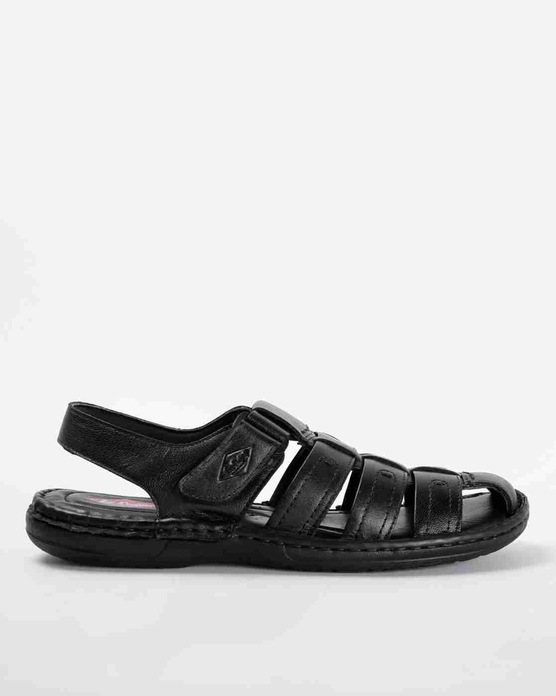 Lee Cooper | Textured Multi-Strap Sandals with Velcro Closure|0