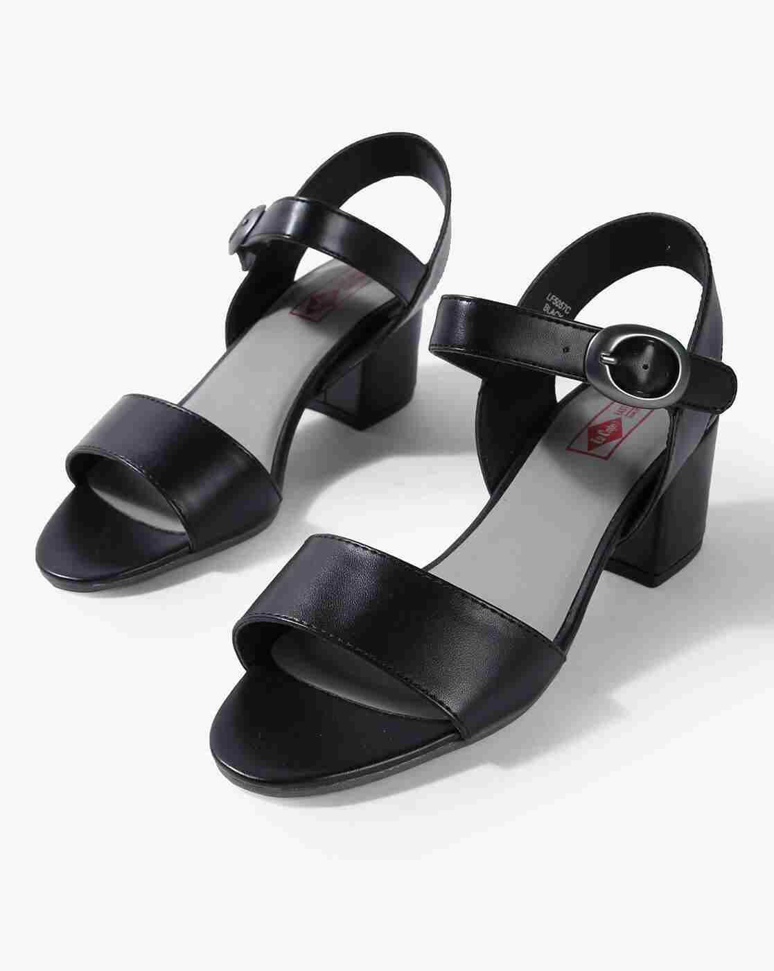 Lee Cooper | Open-Toe Chunky Heeled Sandals|0
