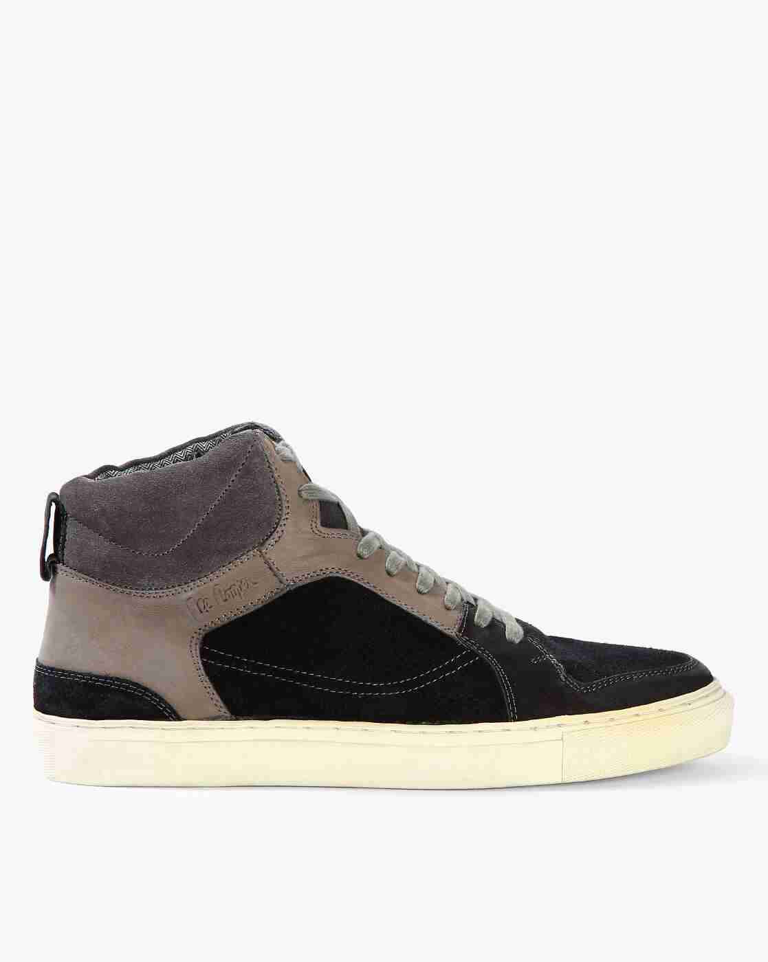 High-Top Lace-Up Casual Shoes
